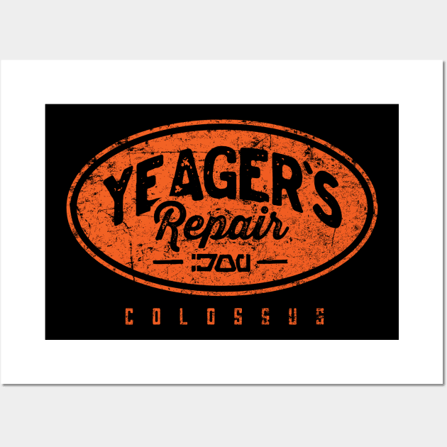 Yeager's Repair Shop Wall Art by MindsparkCreative